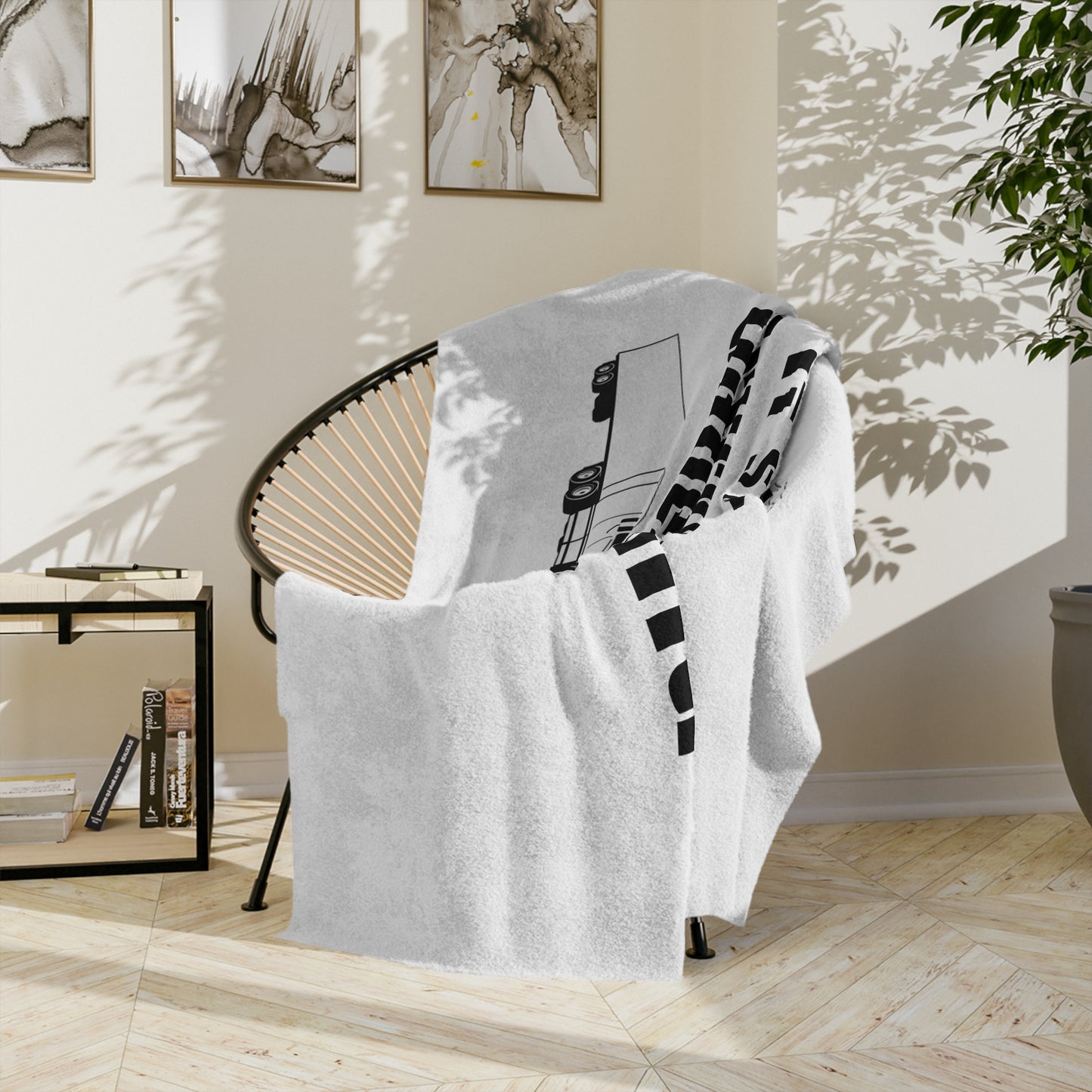 Trucking Thing Velveteen Microfiber Blanket