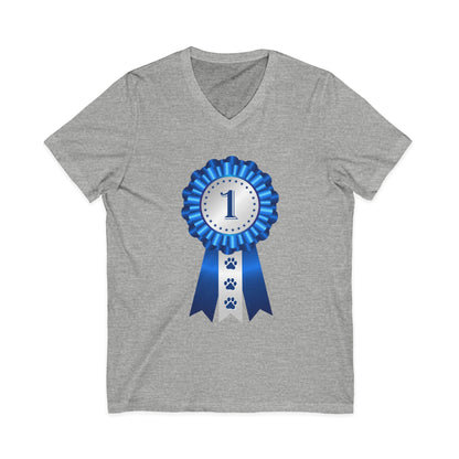 Show Ribbon Unisex Short Sleeve V-Neck Tee