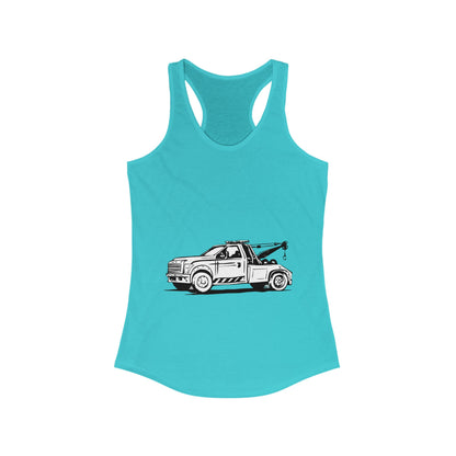 Wheel Lift Tow Truck Women's Racerback Tank