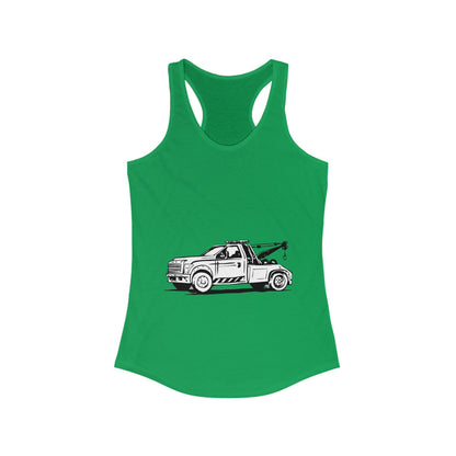 Wheel Lift Tow Truck Women's Racerback Tank