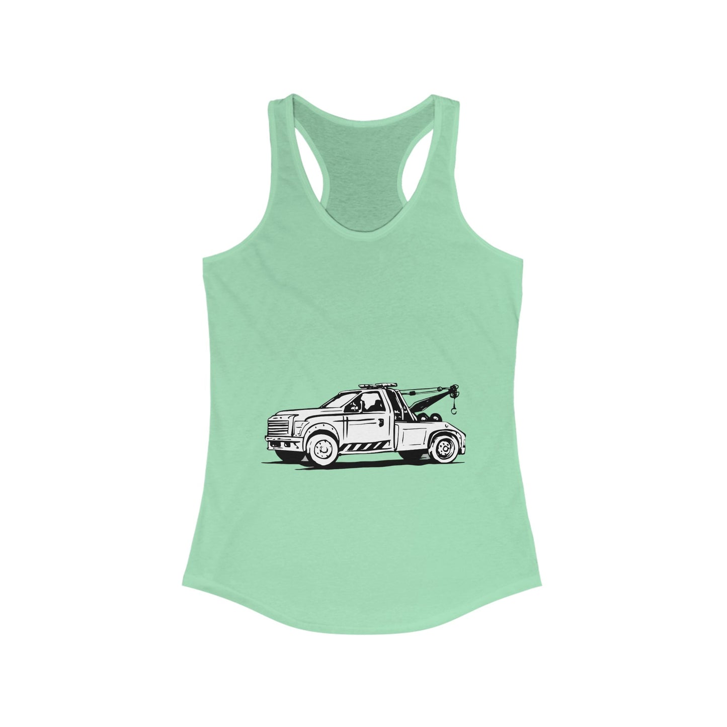 Wheel Lift Tow Truck Women's Racerback Tank