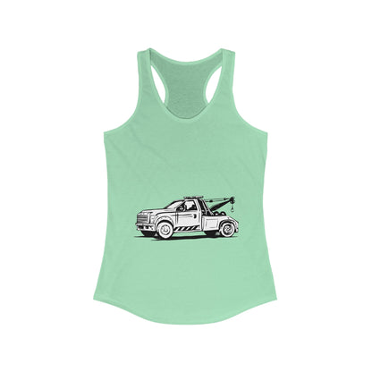 Wheel Lift Tow Truck Women's Racerback Tank