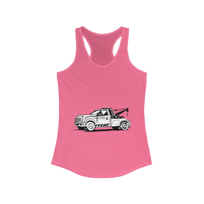 Wheel Lift Tow Truck Women's Racerback Tank