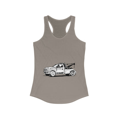 Wheel Lift Tow Truck Women's Racerback Tank