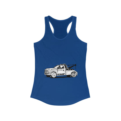 Wheel Lift Tow Truck Women's Racerback Tank