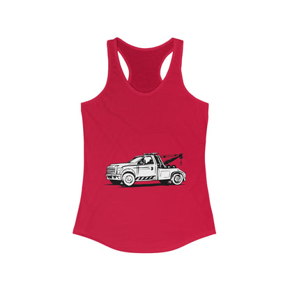 Wheel Lift Tow Truck Women's Racerback Tank