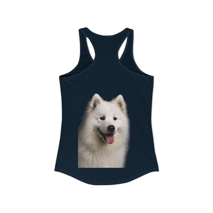 Samoyed Head Women's Racerback Tank