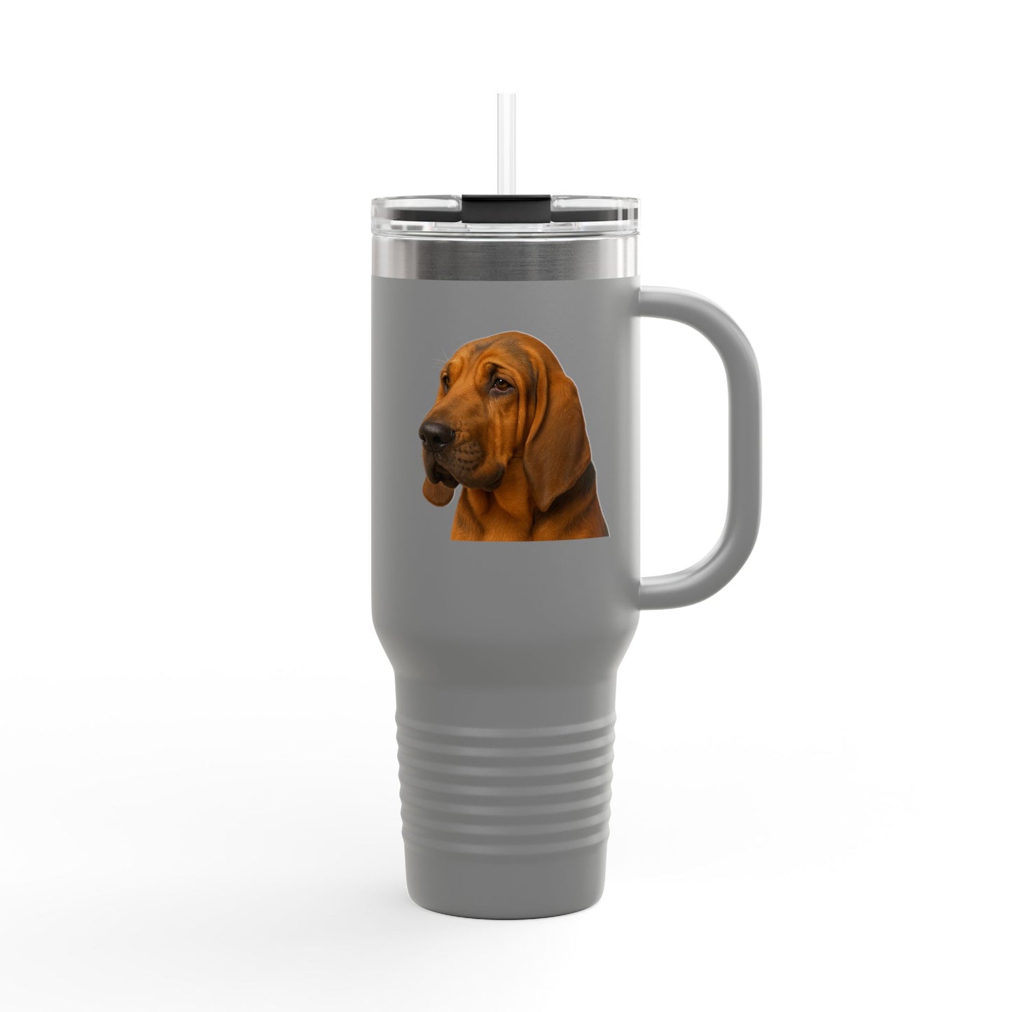 Bloodhound Head Insulated Travel Mug