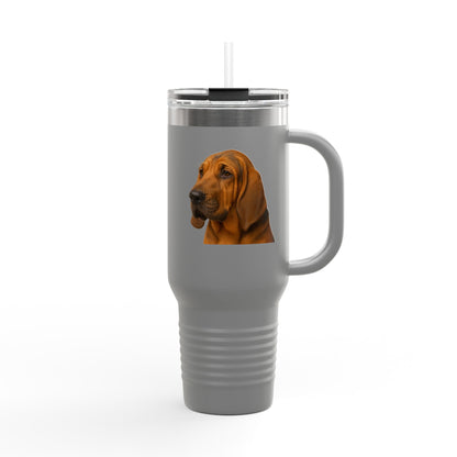 Bloodhound Head Insulated Travel Mug