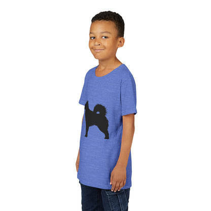 Malamute Silhouette Youth Unisex Short Sleeve Crewneck Tee