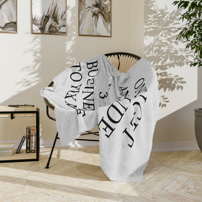 Fix My Face Velveteen Microfiber Blanket