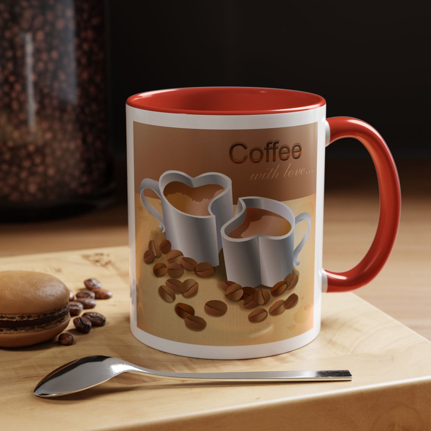 Coffee With Love 2-Tone Coffee Mug