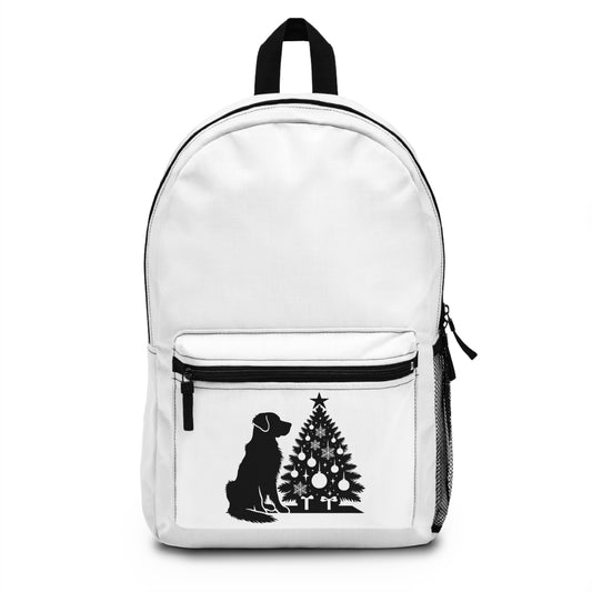 Golden Christmas Tree Backpack