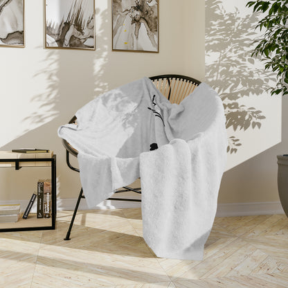 My Heart Beats For Poodles Velveteen Microfiber Blanket