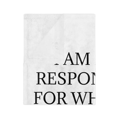 When You Talk Velveteen Microfiber Blanket