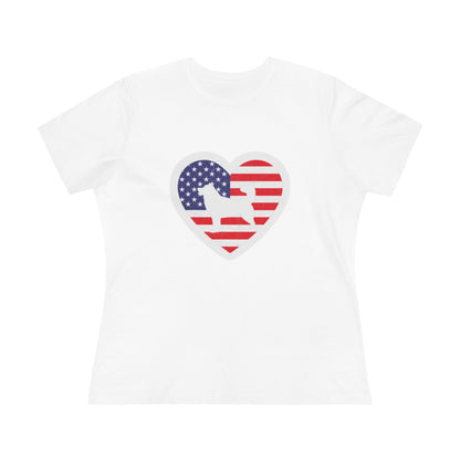 Malamute Flag Women's Short Sleeve Crewneck Tee