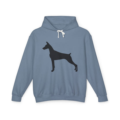Doberman Silhouette Unisex Lightweight Hoodie