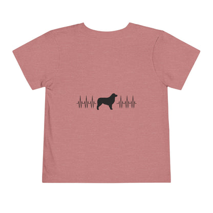 My Heart Beats For Aussies Toddler Unisex Short Sleeve Crewneck Tee