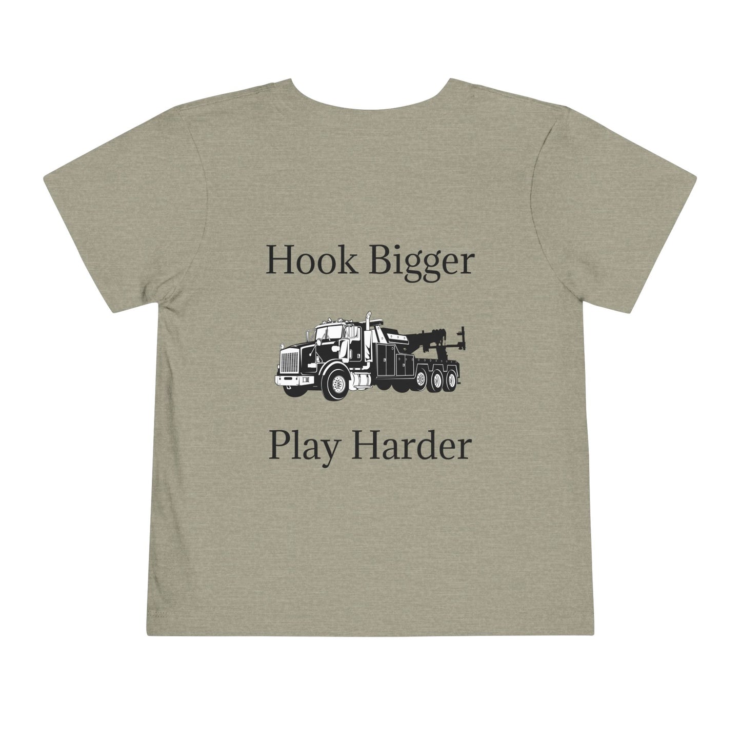 Hook Bigger Toddler Unisex Short Sleeve Crewneck Tee
