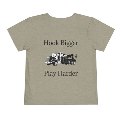 Hook Bigger Toddler Unisex Short Sleeve Crewneck Tee