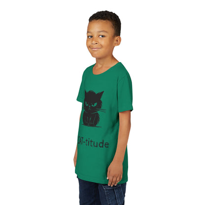 CAT-titude Youth Unisex Short Sleeve Crewneck Tee