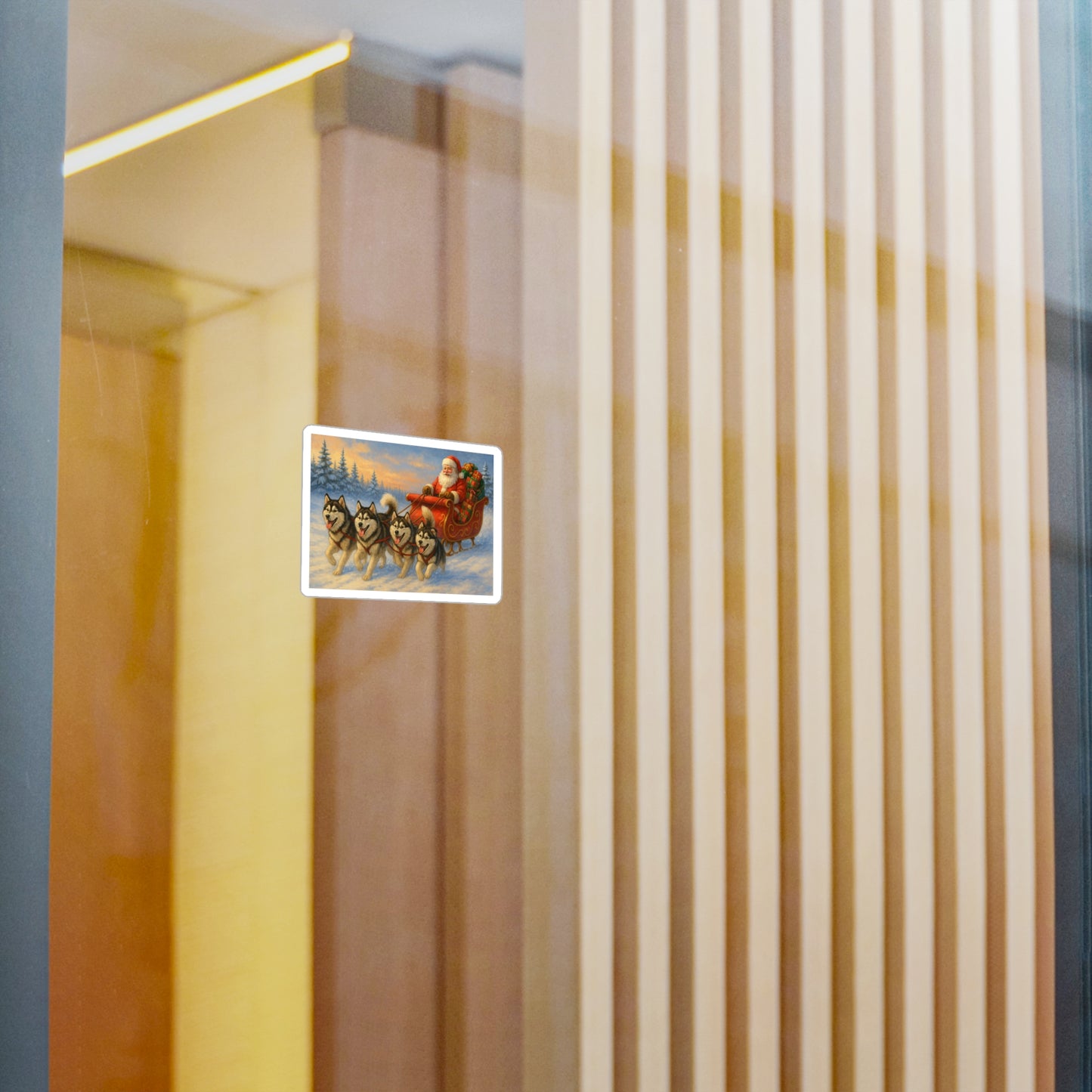 Dashing Through The Snow Vinyl Decal