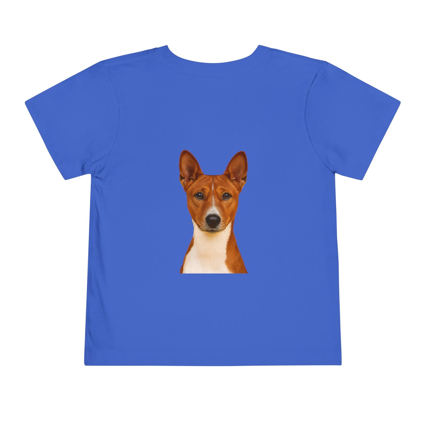 Basenji Head Toddler Unisex Short Sleeve Crewneck Tee