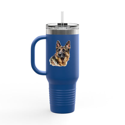 German Shepherd Head Insulated Travel Mug