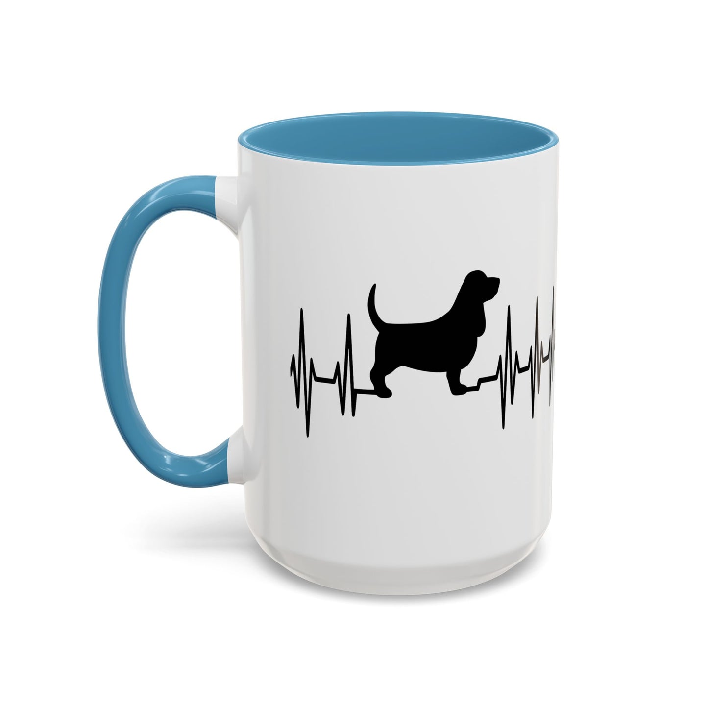 My Heart Beats For Bassets 2-Tone Coffee Mug