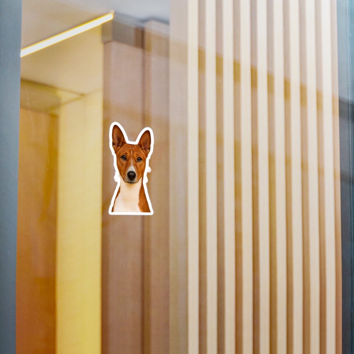 Basenji Head Vinyl Decal