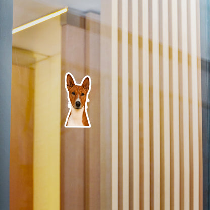 Basenji Head Vinyl Decal