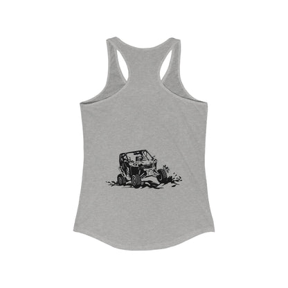 Slingin' Mud Side By Side Women's Racerback Tank