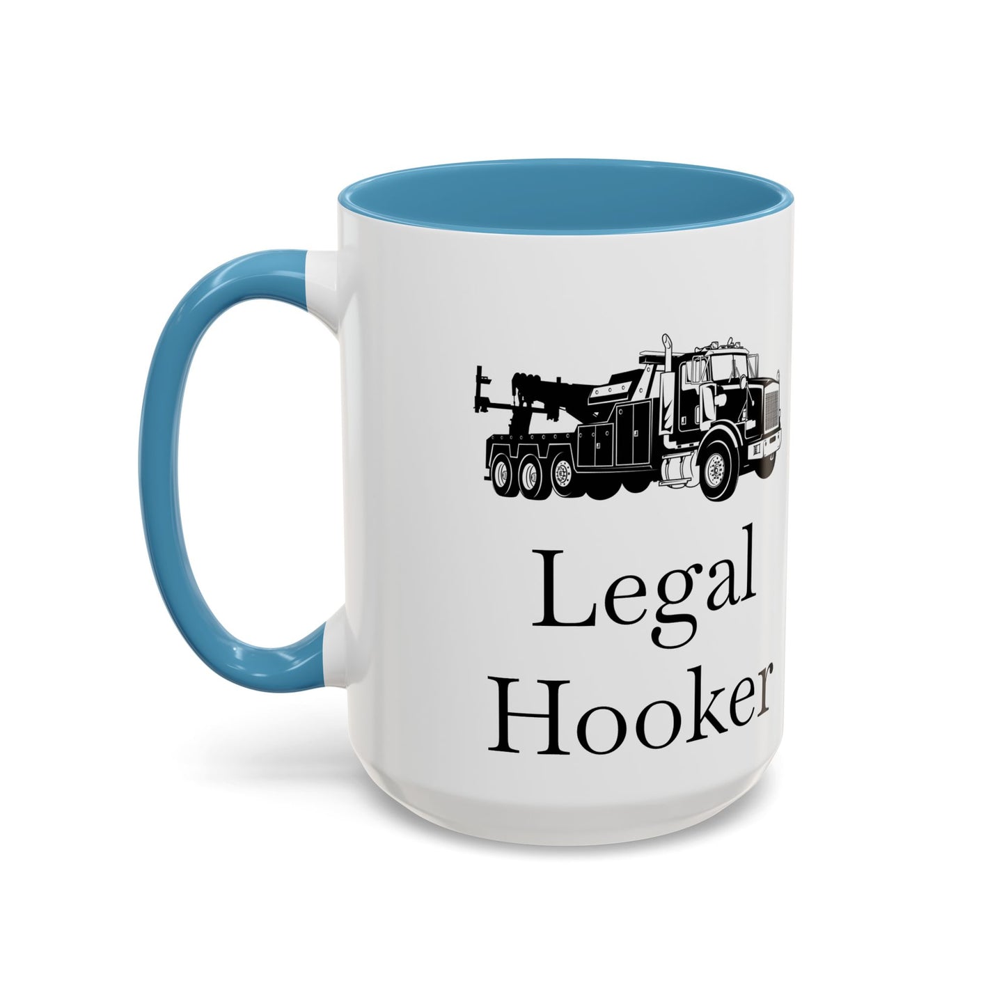 Legal H**ker Heavy Tow Truck 2-Tone Coffee Mug