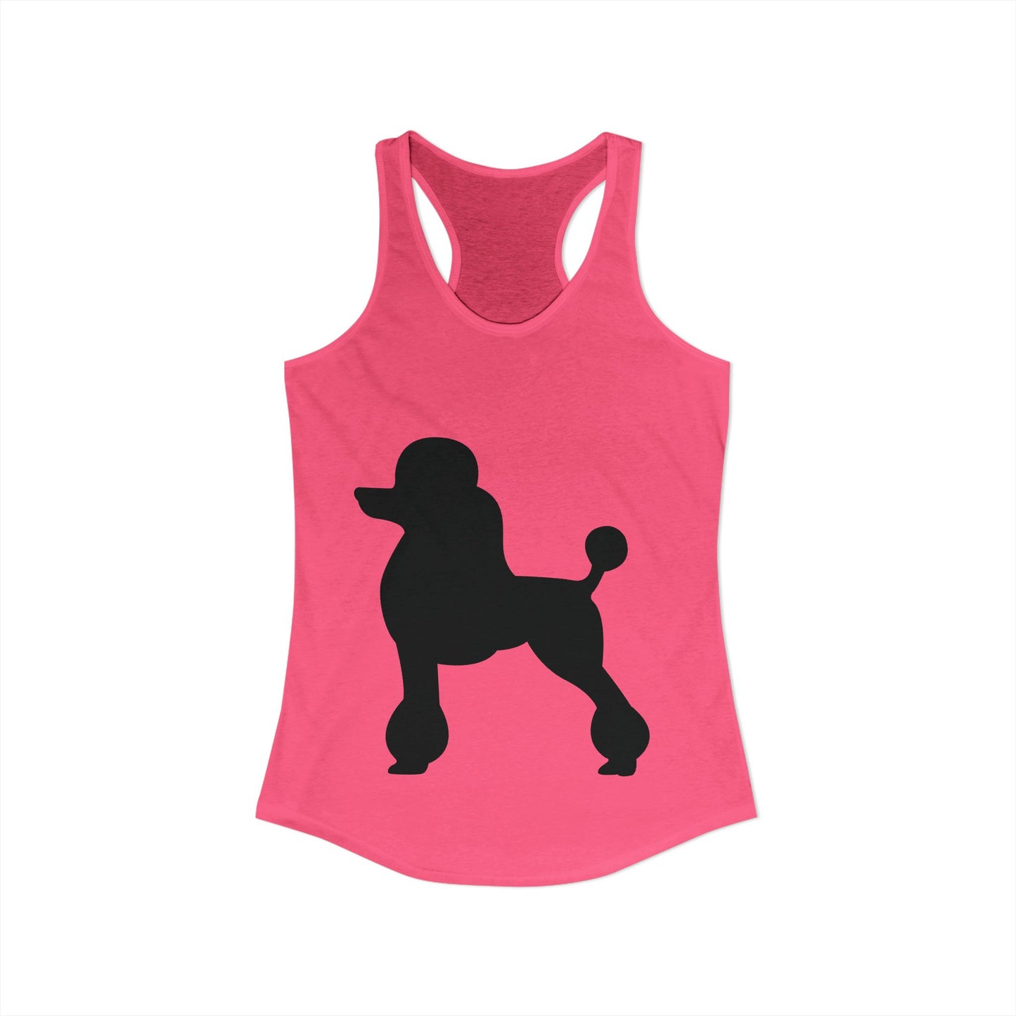 Poodle Silhouette Women's Racerback Tank