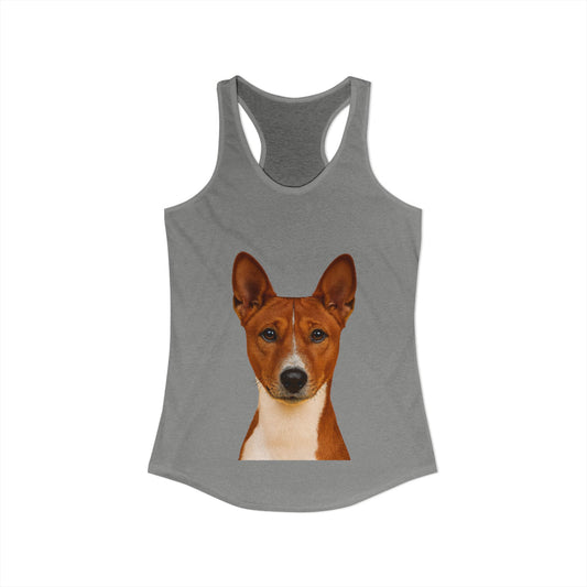Basenji Head Women's Racerback Tank