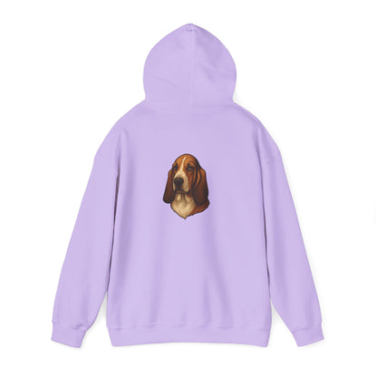 Basset Hound Head Unisex Hoodie