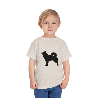Malamute Silhouette Toddler Unisex Short Sleeve Crewneck Tee
