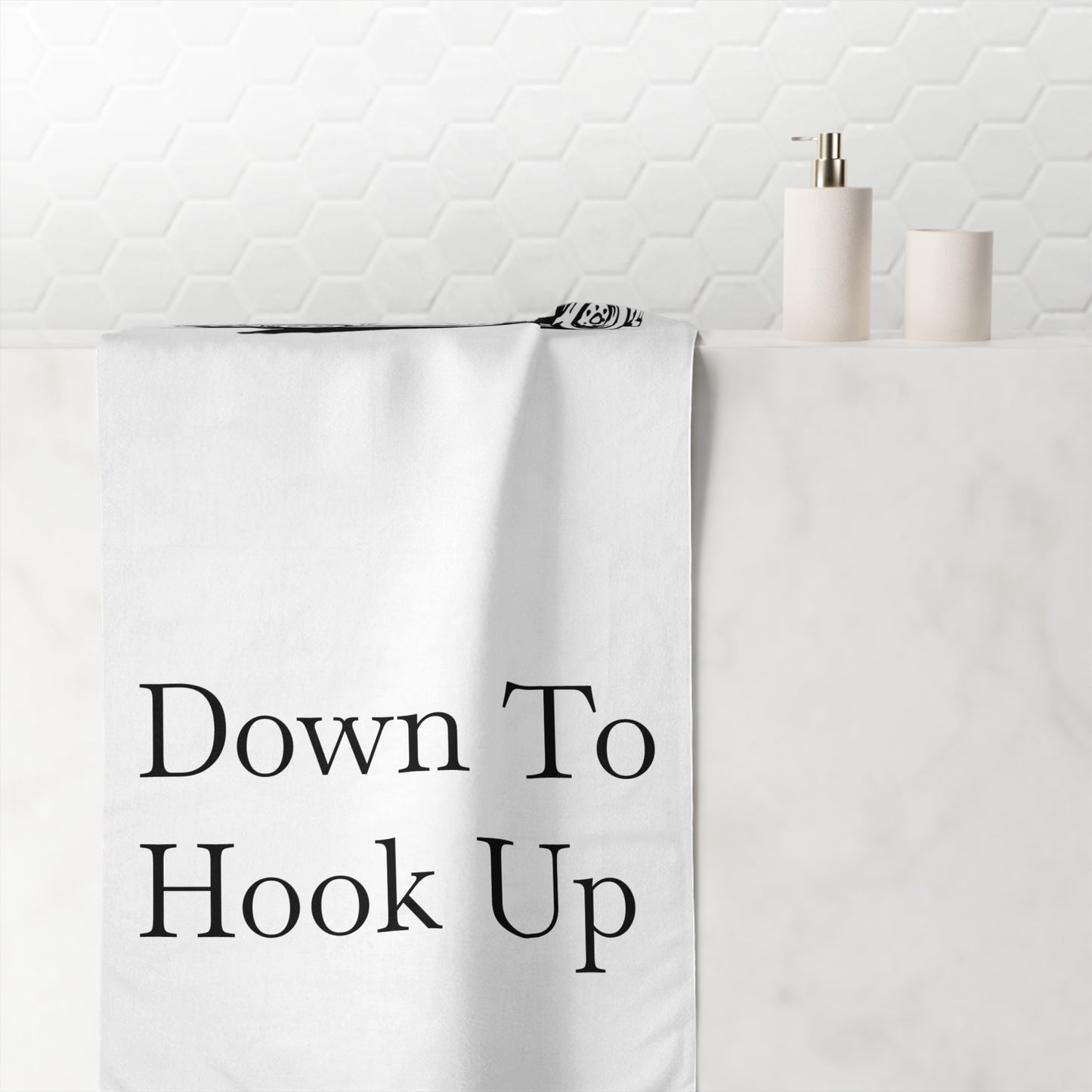 Down To Hook Up Mink-Cotton  Beach Towel