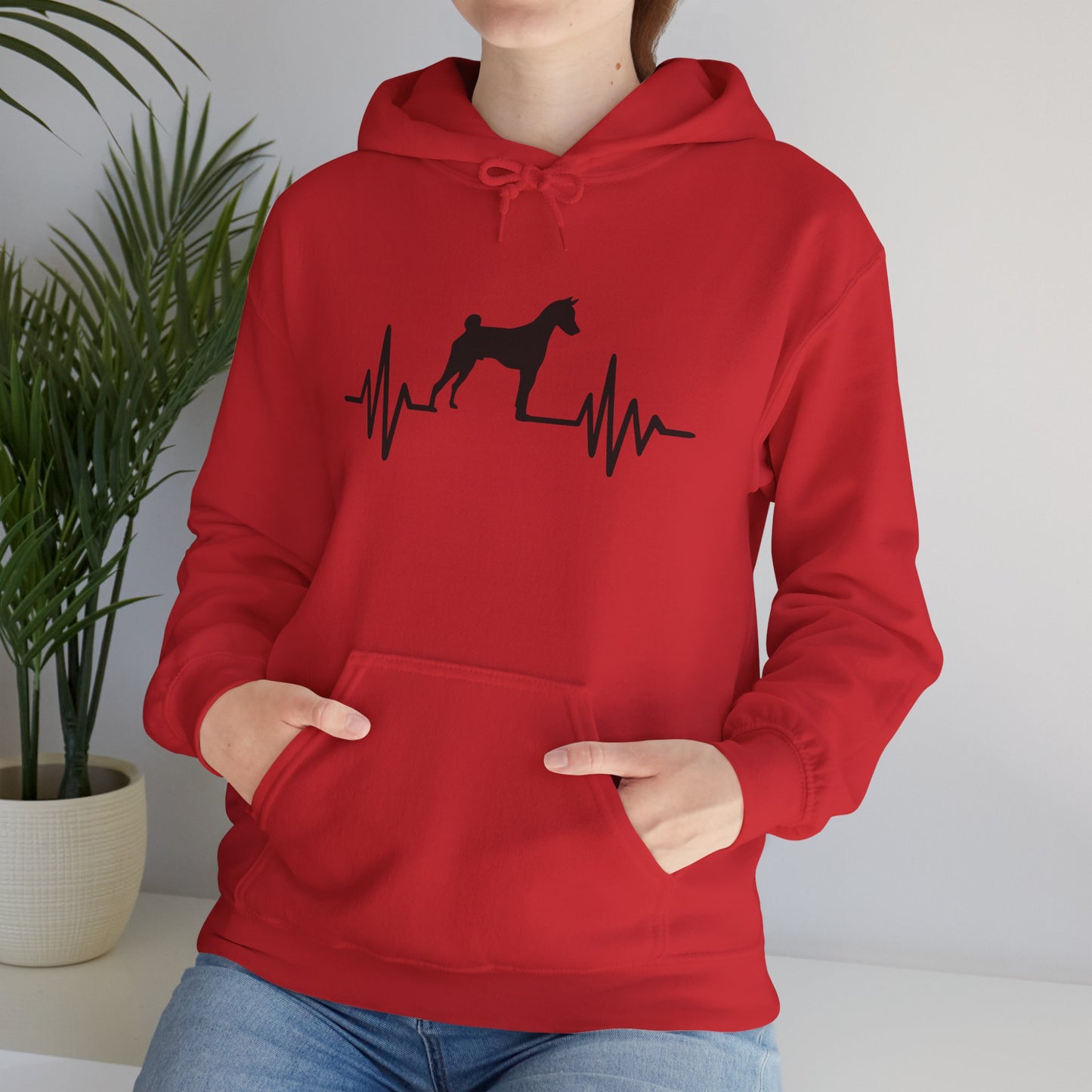 My Heart Beats For Basenjis Unisex Hoodie