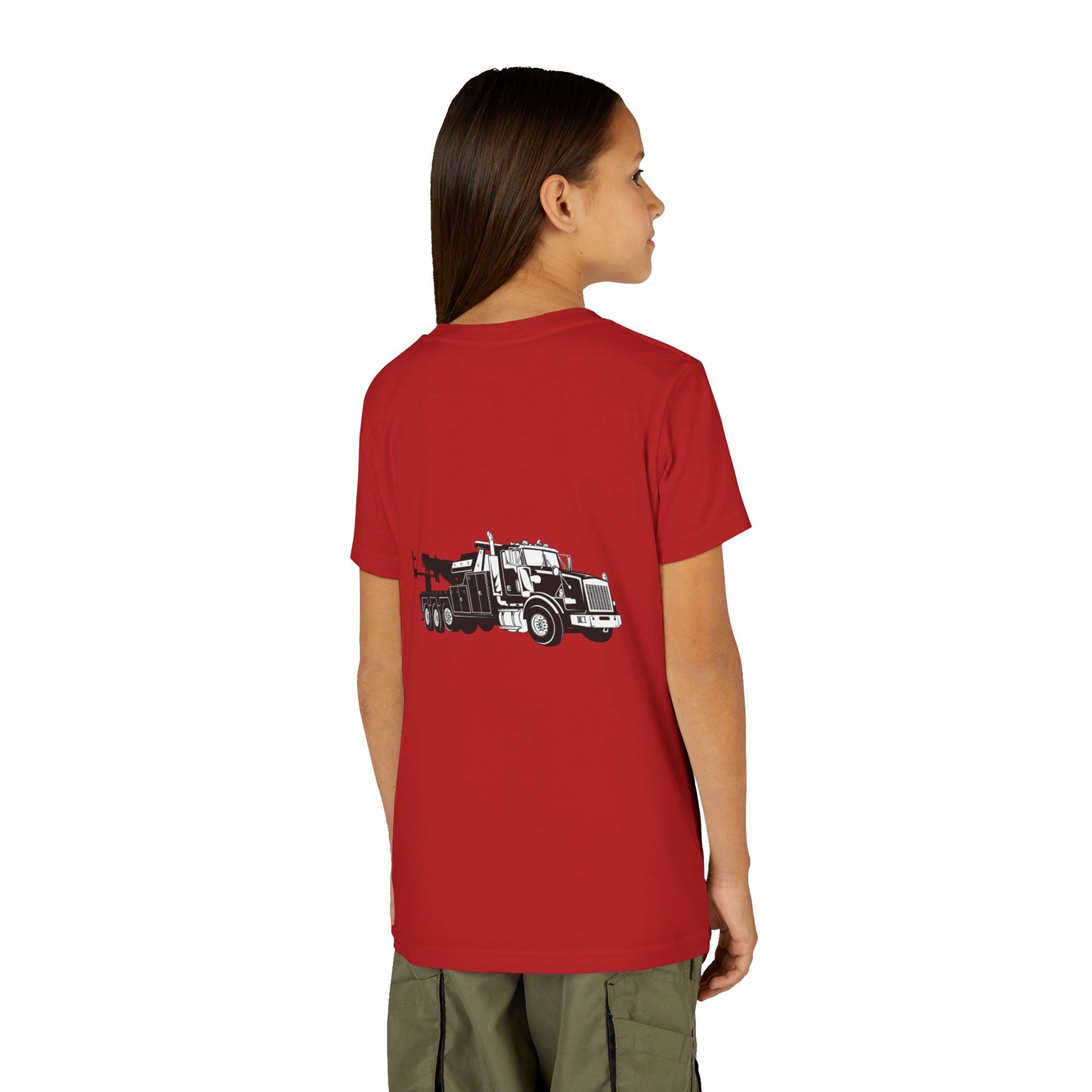 Heavy Tow Truck Youth Unisex Short Sleeve Crewneck Tee