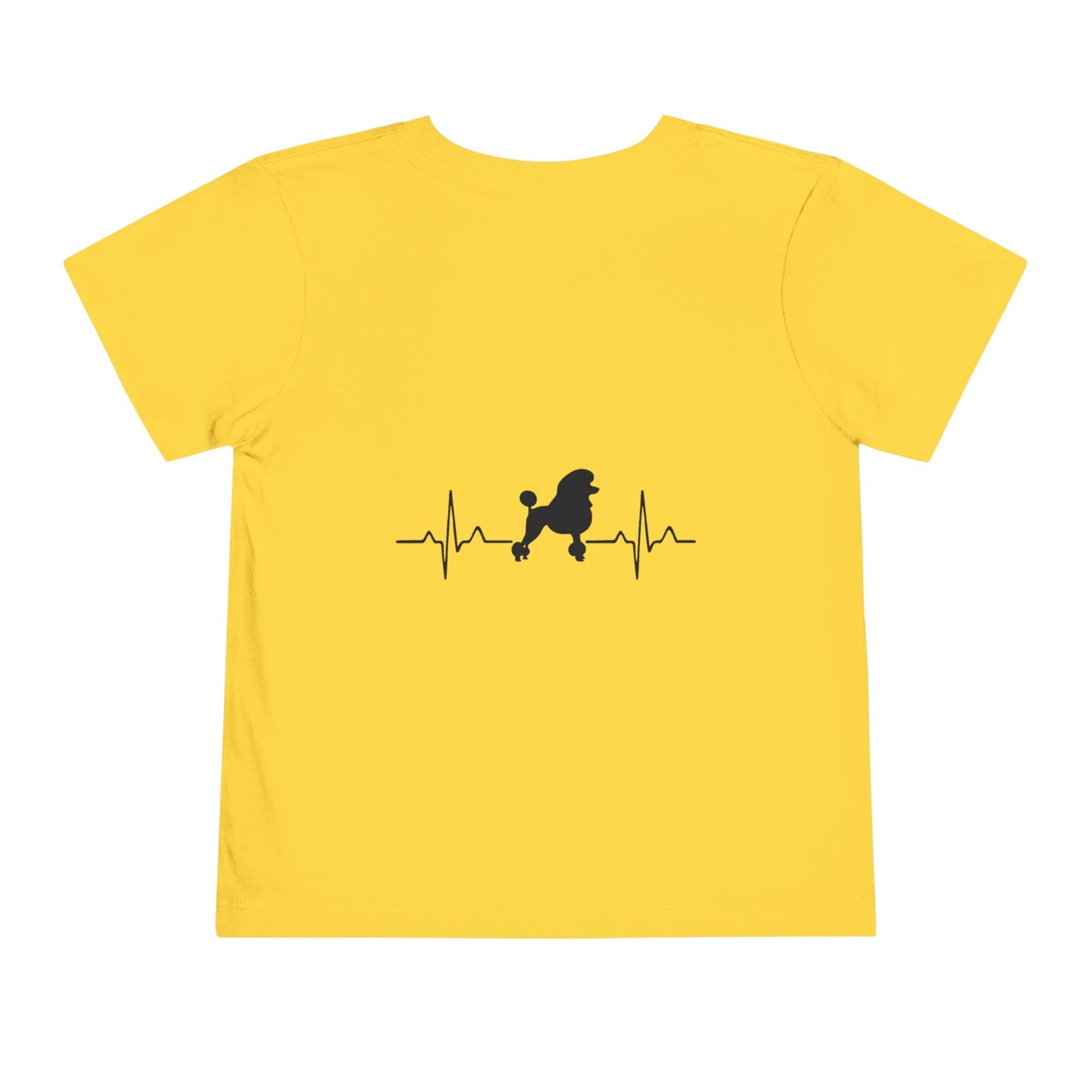 My Heart Beats For Poodles Toddler Unisex Short Sleeve Crewneck Tee