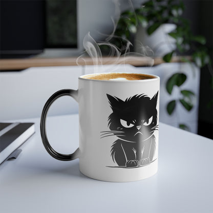 Angry Cat Color Changing Mug