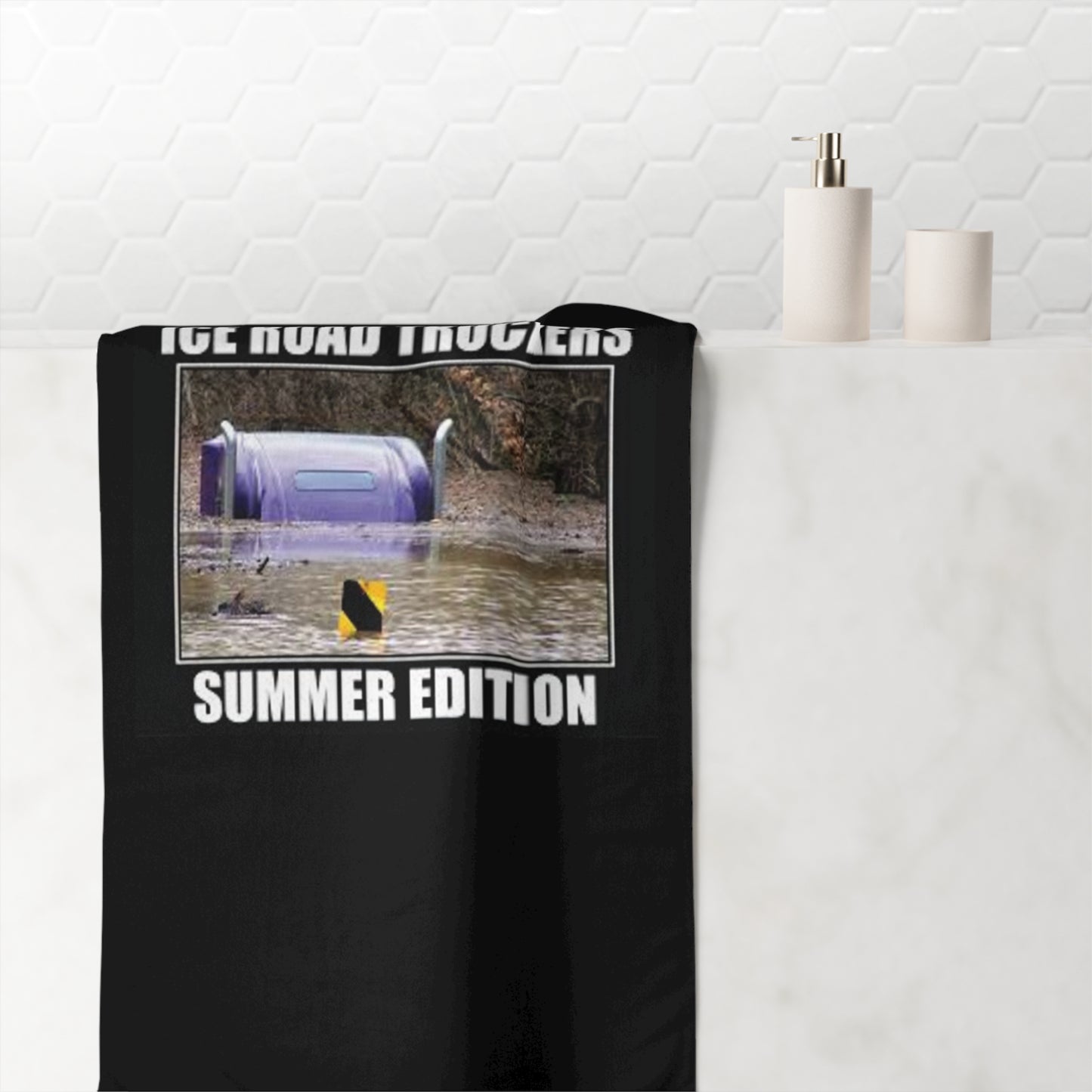 Ice Road Truckers Mink-Cotton  Beach Towel