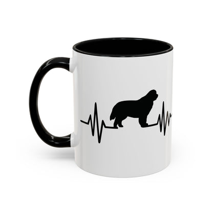 My Heart Beats For Newfies 2-Tone Coffee Mug