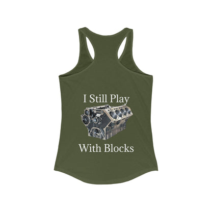 Play With Blocks Women's Racerback Tank