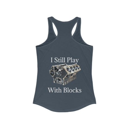 Play With Blocks Women's Racerback Tank
