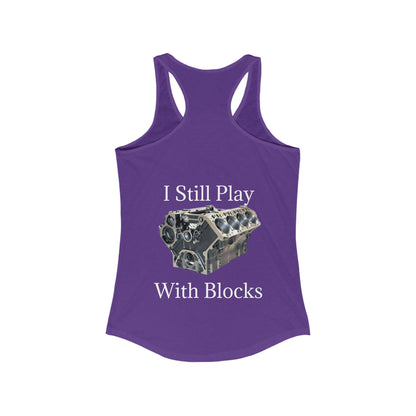 Play With Blocks Women's Racerback Tank