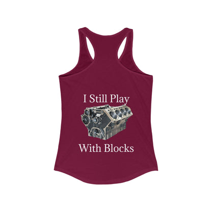 Play With Blocks Women's Racerback Tank