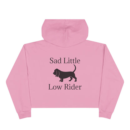 Sad Little Low Rider Women's Crop Hoodie