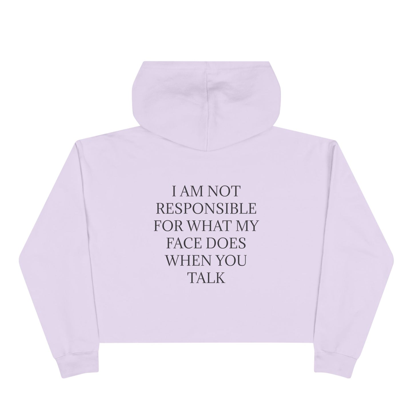 When You Talk Women's Crop Hoodie